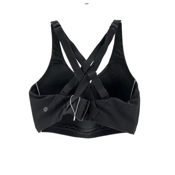 Lululemon 'Energy' Black Nylon Bra Size 36DD - Picture 3 of 4